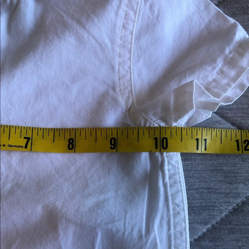 Tommy Bahama White Onesie with Green Gingham Trim
